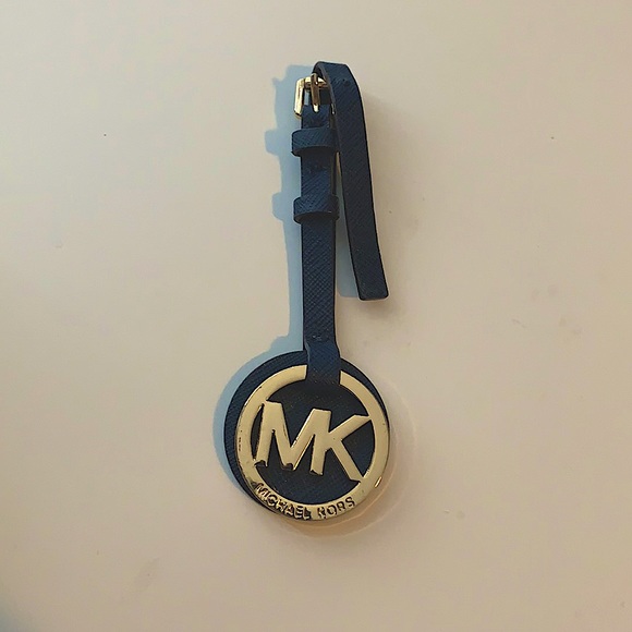Micheal Kors Bag Purse Accessory Navy Blue Gold